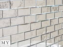 antiqued mirror beveled wall tiles