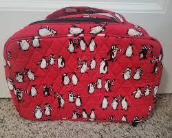 vera bradley playful penguins red large