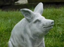 Statue Of A Pig Solid Stone