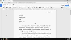Google Docs Mla Format Essay 2016