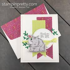 So Cute Animal Outing Thank You Card Stampin Pretty
