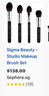 sigma makeup brushes varieties sizes