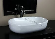 semi recessed ceramic vessel sink