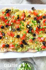 quick and easy mexican 7 layer dip