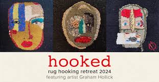 hooked rug hooking retreat with graham