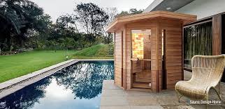 outdoor sauna elegance garden
