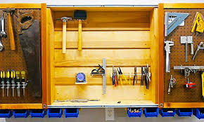 diy sliding door tool cabinet