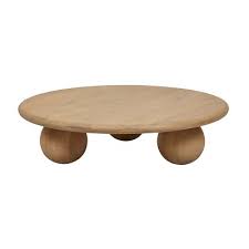 Bruno Ball Coffee Table Natural Oak