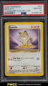 We are a participant in the amazon services llc associates program, an affiliate advertising program designed to provide a means for us to earn fees by linking to amazon.com and affiliated sites. Auction Prices Realized Tcg Cards 2002 Pokemon Legendary Collection Meowth