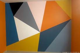Geometric Triangle Asian Paints Wall