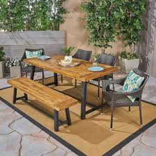 Dining Set With Stacking Wicker Chairs