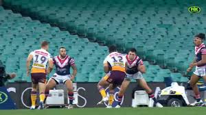 Putting in the extras with the boys from @rebornathletic over the off season. Nrl 2021 Victor Radley On Albert Kelly Tackle Sydney Roosters V Brisbane Broncos Video