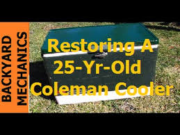 restoring a 25 year old coleman cooler