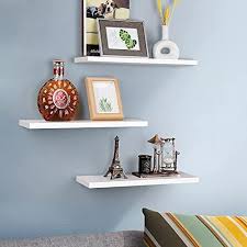 White Floating Shelves Wall Shelf Set