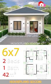 simple house plans 6x7 with 2 bedrooms