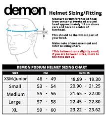Buy Demon United Podium Full Face Helmet Black Xl Online At