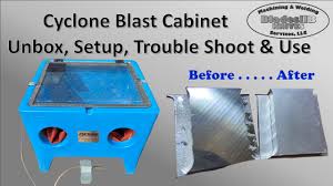 cyclone blast cabinet unboxing and