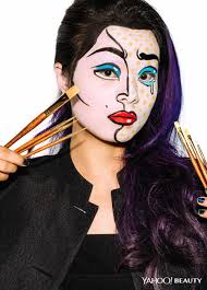halloween beauty tutorial pop art
