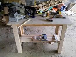 Free printable workbench plans are included! 13 Free Workbench Plans And Diy Designs