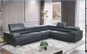 premium leather modern sectional