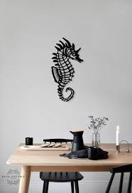 Seahorse Metal Wall Art Seahorse Wall