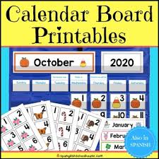 Calendar Pocket Chart Bulletin Board Printables