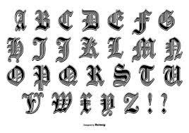 old english font vector art icons and