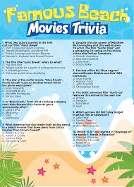 Organized into a question and answer format. Printable Beach Trivia Questions And Answers Quiz Questions And Answers