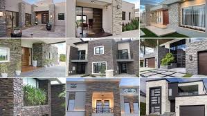 house front wall cement design ideas
