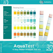 Aquatest 4 Way Pool Spa Test Strips Tests For Chlorine