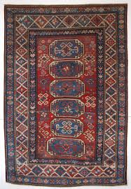 antique caucasian moghan kazak rug with