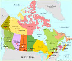 Even though nunavut is the largest of canada's provinces and territories, the real challenge is trying to identify it on the map. Map Of Canada North America Map Canada Map America Map