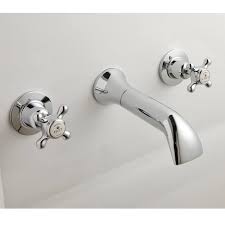 Victrion Lever 3 Hole Wall Mounted Bath