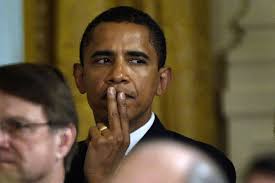 president obama pressing two fingers