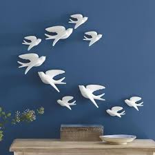 Set Of Five Birds Of Flight Wall Art