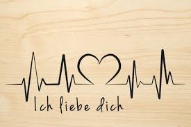 How to say ich liebe dich in german? Holzgrusskarte Liebe Ich Liebe Dich Stempel Versand Ch
