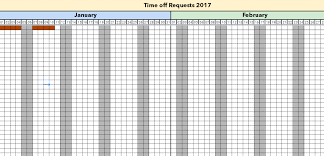 Managing Holidays And Time Off Requests With Excel Template 2018