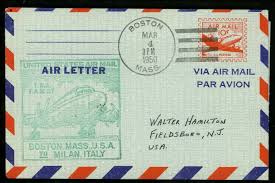 us postal history airmail fam 27 boston