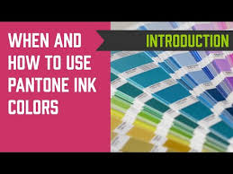 When And How To Use Pantone Ink Colors When Screen Printing