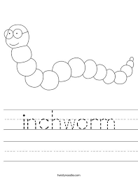 To print the coloring page. Inchworm Worksheet Twisty Noodle