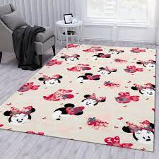 minnie mouse head pattern rug home