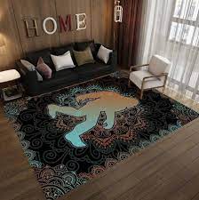 bigfoot mandala living room carpet rug