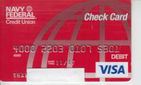 Welcome anywhere navy federal debit cards are accepted in the united states. Bank Card Check Card Navy Federal Credit Union United States Of America Col Us Vi 0430