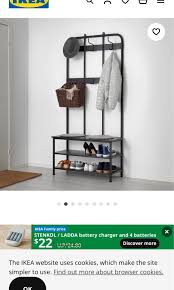 Ikea Pinnig Coat Rack With Shoe Storage