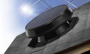 solar attic fan reducing heat