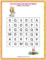 5 english activities for kids. Letter Maze Letter Q Estudynotes