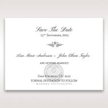 All White Save The Date Designs By Adorn