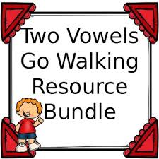 Two Vowels Go Walking Poster Worksheets Teachers Pay