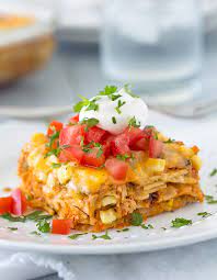 Mexican Chicken Lasagna gambar png