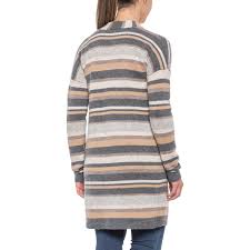 Paul Costelloe Multi Striped Long Cardigan Sweater For